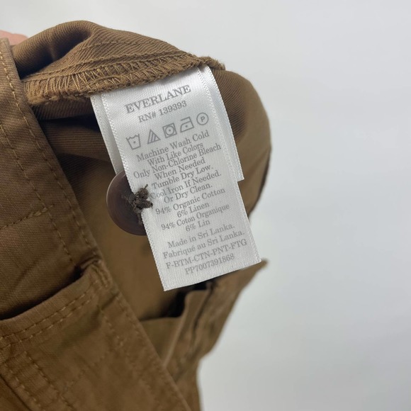 Everlane Womens The Fatigue Barrel Pants Size 2 Walnut Brown - Picture 9 of 10